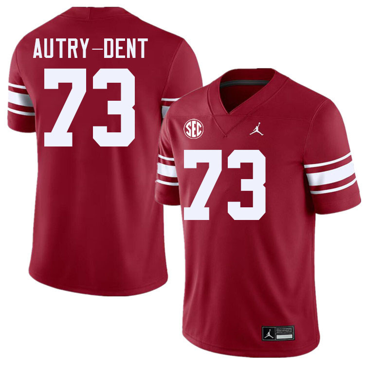 Men #73 Isaiah Autry-Dent Oklahoma Sooners 2024 SEC Conference College Football Jerseys-Throwback